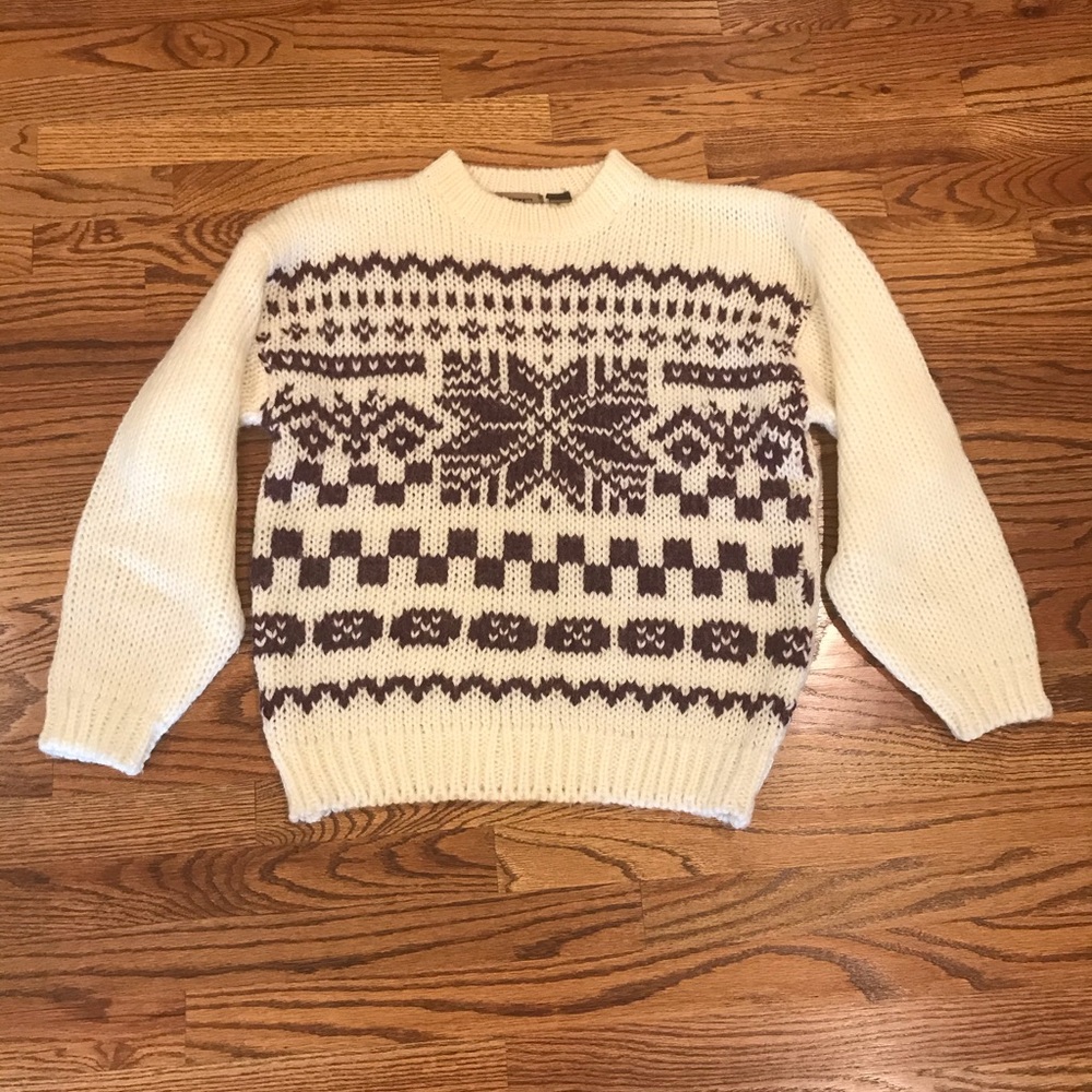 Vintage, FUZE chunky, Fair Isle sweater - Picture 3 of 7